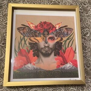 Framed Robert Sheehan Autographed cardstock
